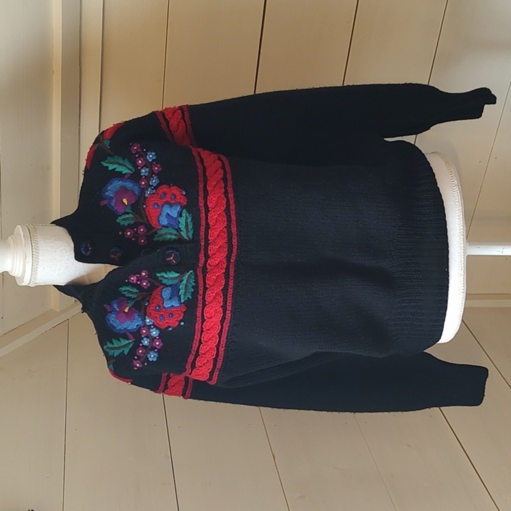 Catharine Lover Multicolor Wool Cowl Neck Pullover Sweater Womens Size Large